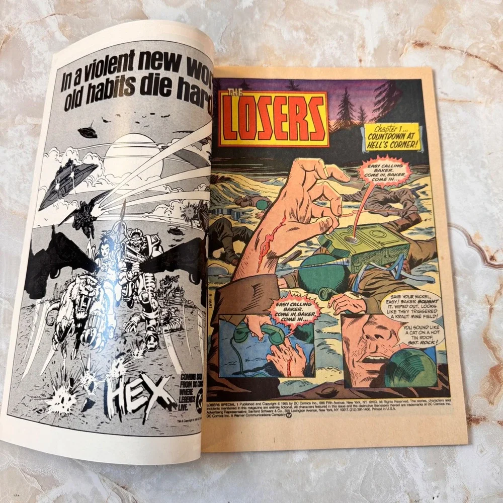 DC Comics Our Fighting Forces The Losers Comic Book Lot 5 Issues Bronze Age WWII